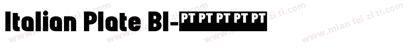 Italian Plate Bl字体转换